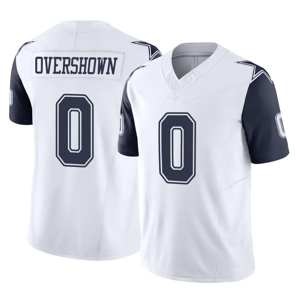 Johmsee D.Cowboys #0 DeMarvion Overshown Player White-Navy Limited Vapor F.U.S.E. Home Game Stitched Jerseys