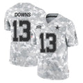 Johmsee D.Cowboys #13 Caleb Downs Player Arctic Camo Salute to Service Limited Home Game Stitched Jerseys