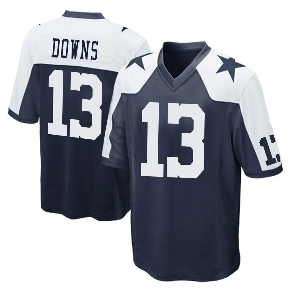Johmsee D.Cowboys #13 Caleb Downs Player Navy-White Alternate Home Game Stitched Jerseys