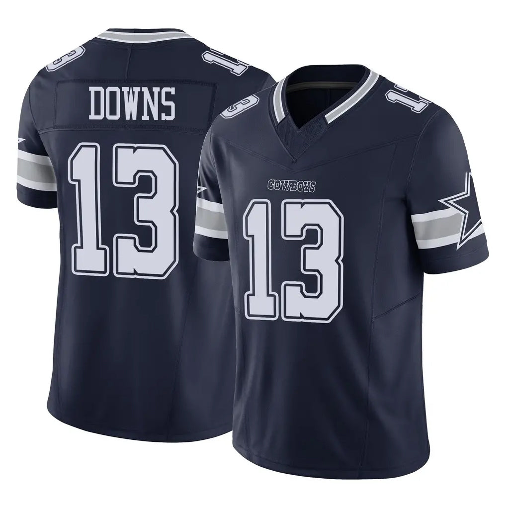 Johmsee D.Cowboys #13 Caleb Downs Player Navy Limited Vapor F.U.S.E. Home Game Stitched Jerseys