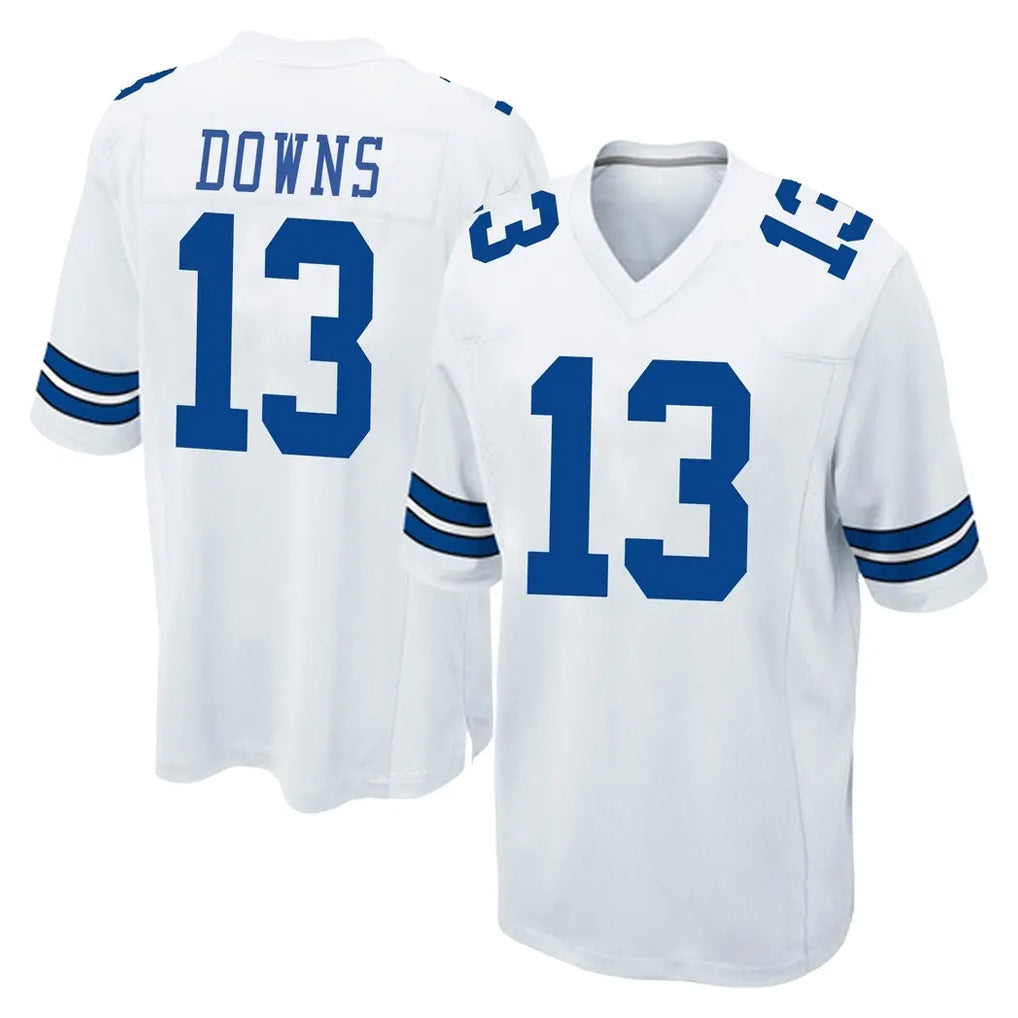 Johmsee D.Cowboys #13 Caleb Downs Player White Home Game Stitched Jerseys