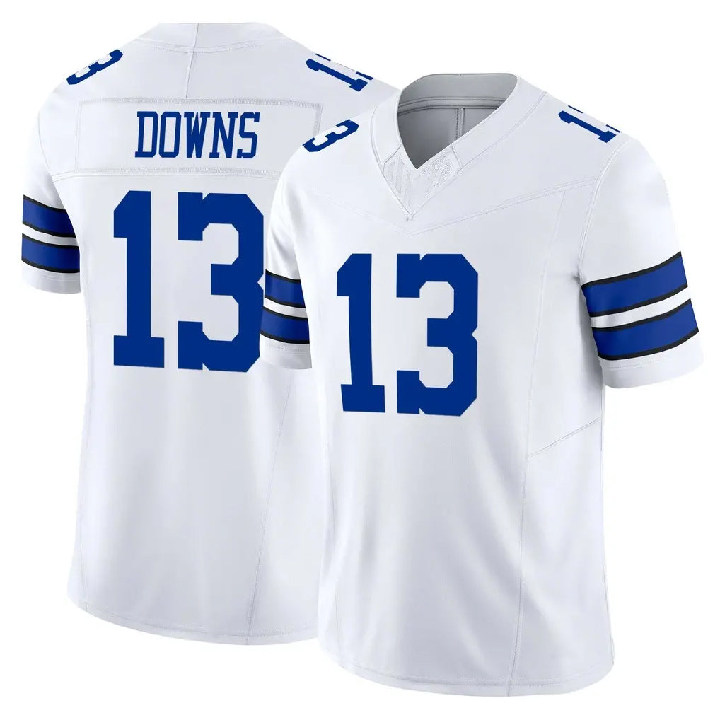Johmsee D.Cowboys #13 Caleb Downs Player White Limited Vapor F.U.S.E. Home Game Stitched Jerseys