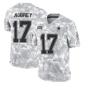 Johmsee D.Cowboys #17 Brandon Aubrey Player Arctic Camo Salute to Service Limited Home Game Stitched Jerseys