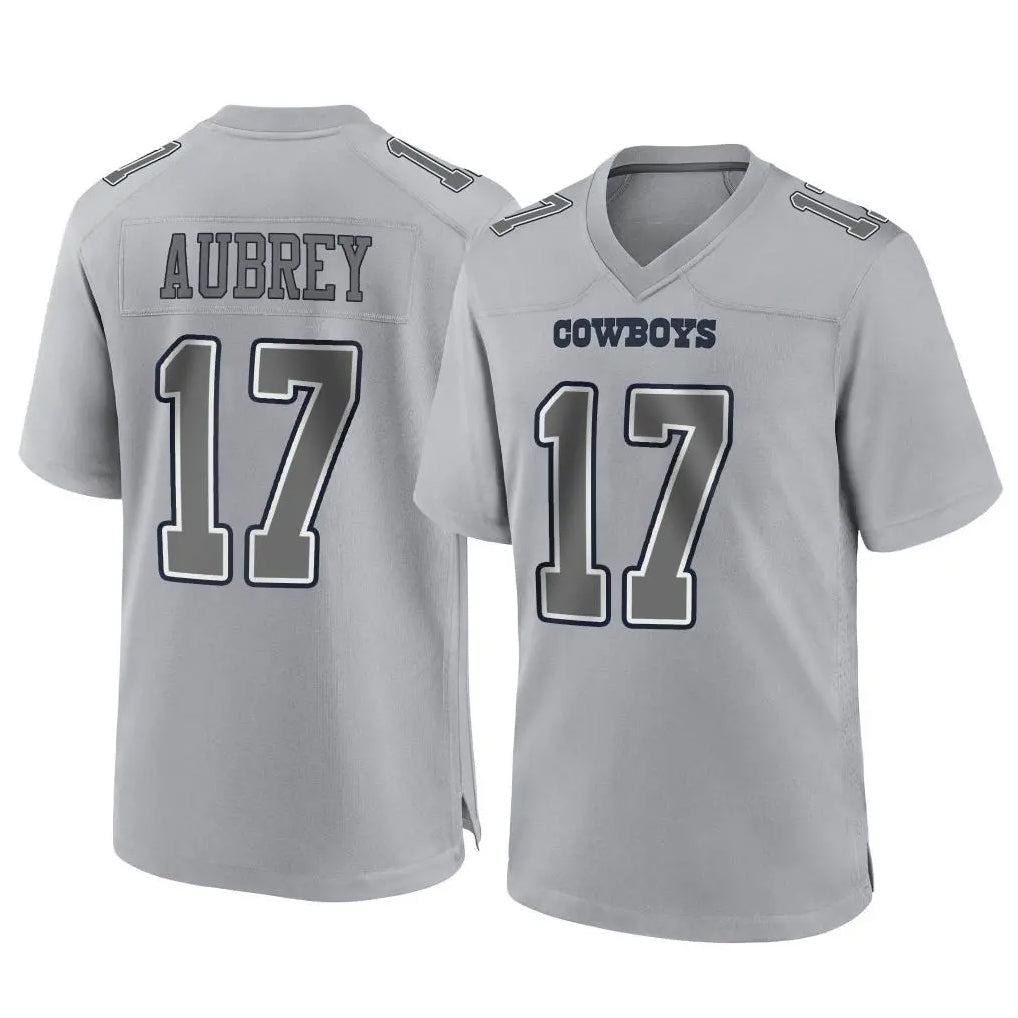 Johmsee D.Cowboys #17 Brandon Aubrey Player Gray Atmosphere Fashion Home Game Stitched Jerseys