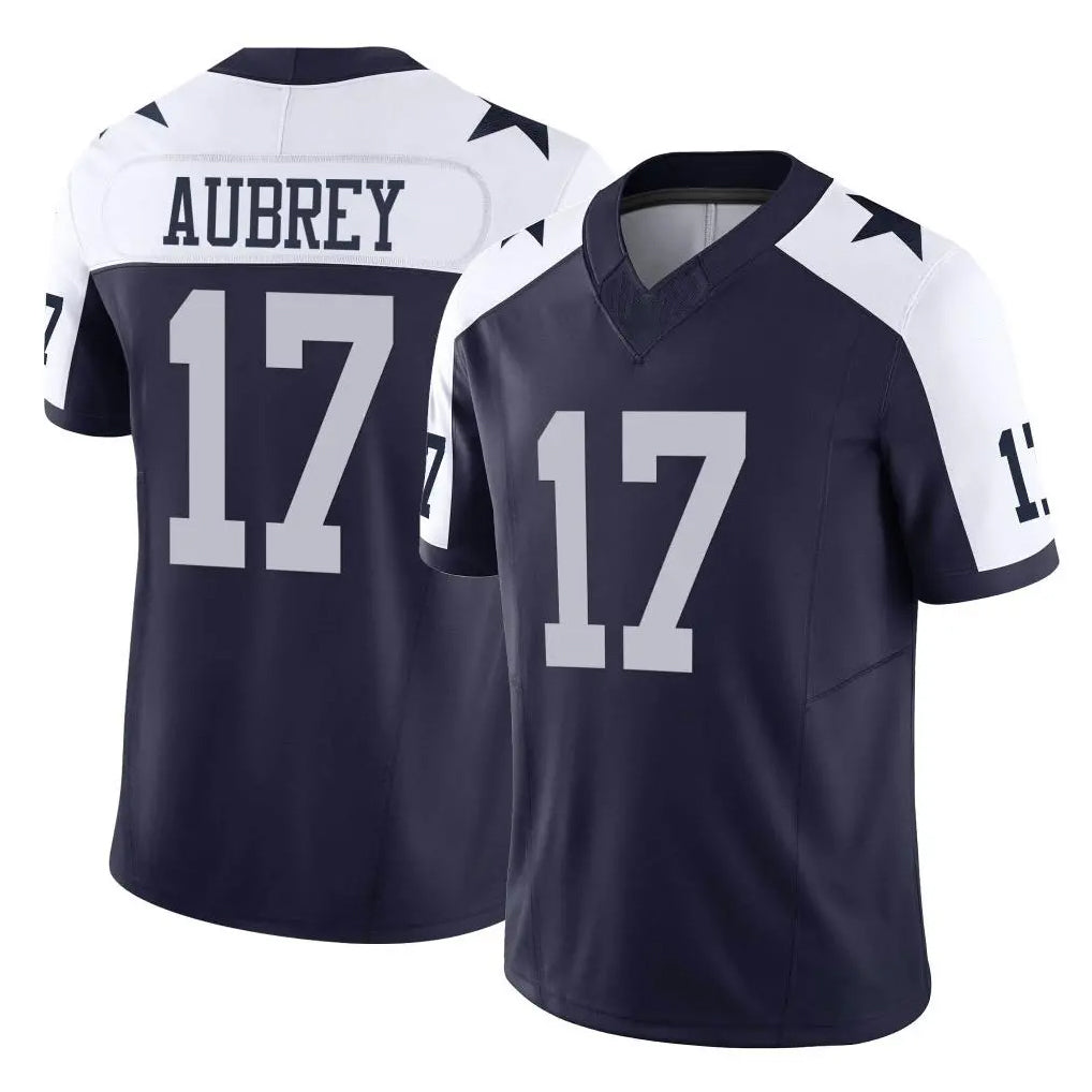 Johmsee D.Cowboys #17 Brandon Aubrey Player Navy-White Limited Alternate Vapor F.U.S.E. Home Game Stitched Jerseys