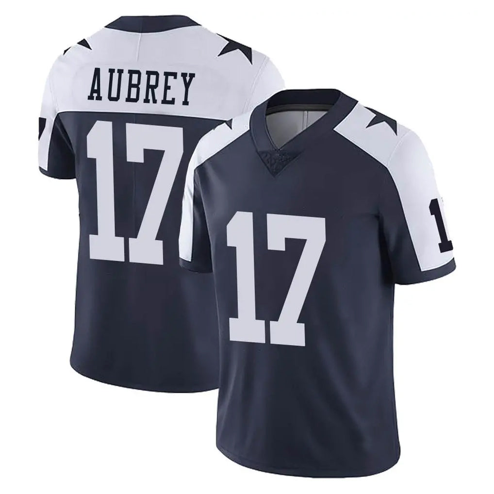 Johmsee D.Cowboys #17 Brandon Aubrey Player Navy-White Limited Alternate Vapor Untouchable Home Game Stitched Jerseys