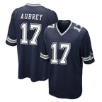 Johmsee D.Cowboys #17 Brandon Aubrey Player Navy Home Game Stitched Jerseys