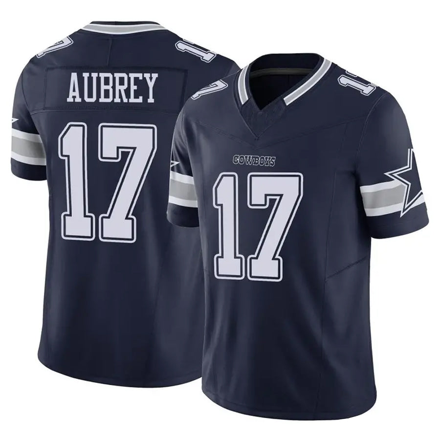 Johmsee D.Cowboys #17 Brandon Aubrey Player Navy Vapor F.U.S.E. Limited Stitched Jerseys