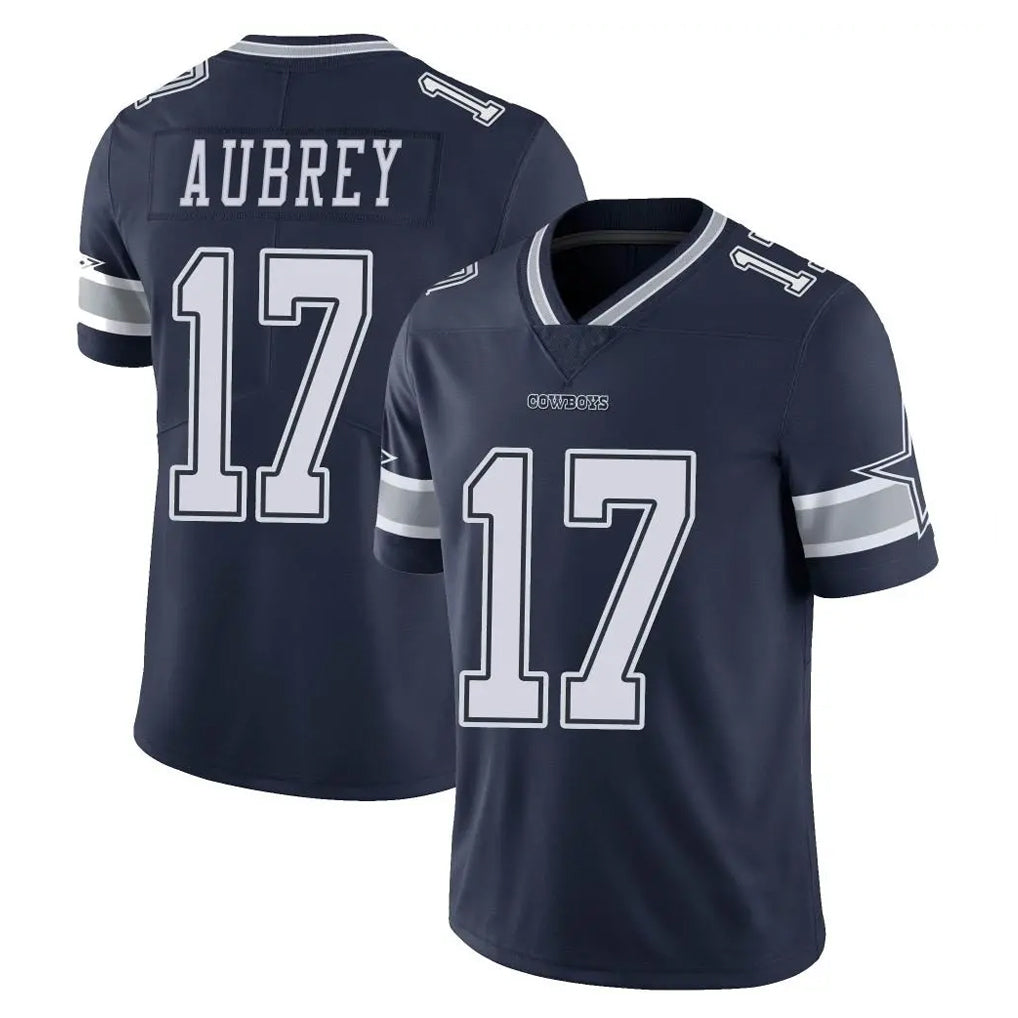 Johmsee D.Cowboys #17 Brandon Aubrey Player Navy Vapor Untouchable Limited Home Game Stitched Jerseys