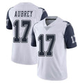 Johmsee D.Cowboys #17 Brandon Aubrey Player White-Navy Limited Color Rush Vapor Untouchable Home Game Stitched Jerseys