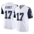 Johmsee D.Cowboys #17 Brandon Aubrey Player White-Navy Limited Vapor F.U.S.E. Home Game Stitched Jerseys