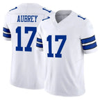 Johmsee D.Cowboys #17 Brandon Aubrey Player White Limited Vapor F.U.S.E. Home Game Stitched Jerseys
