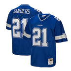Johmsee D.Cowboys #21 Deion Sanders Mitchell & Ness Navy Big & Tall 1996 Retired Player Legacy Replica Stitched Jerseys