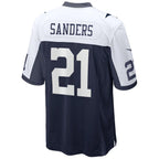 Johmsee D.Cowboys #21 Deion Sanders Player Navy Alternate Game Stitched Jerseys