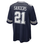 Johmsee D.Cowboys #21 Deion Sanders Player Navy Home Game Stitched Jerseys