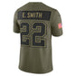 D.Cowboys #22 Emmitt Smith Olive 2025 Salute to Service Retired Limited American Football Jersey