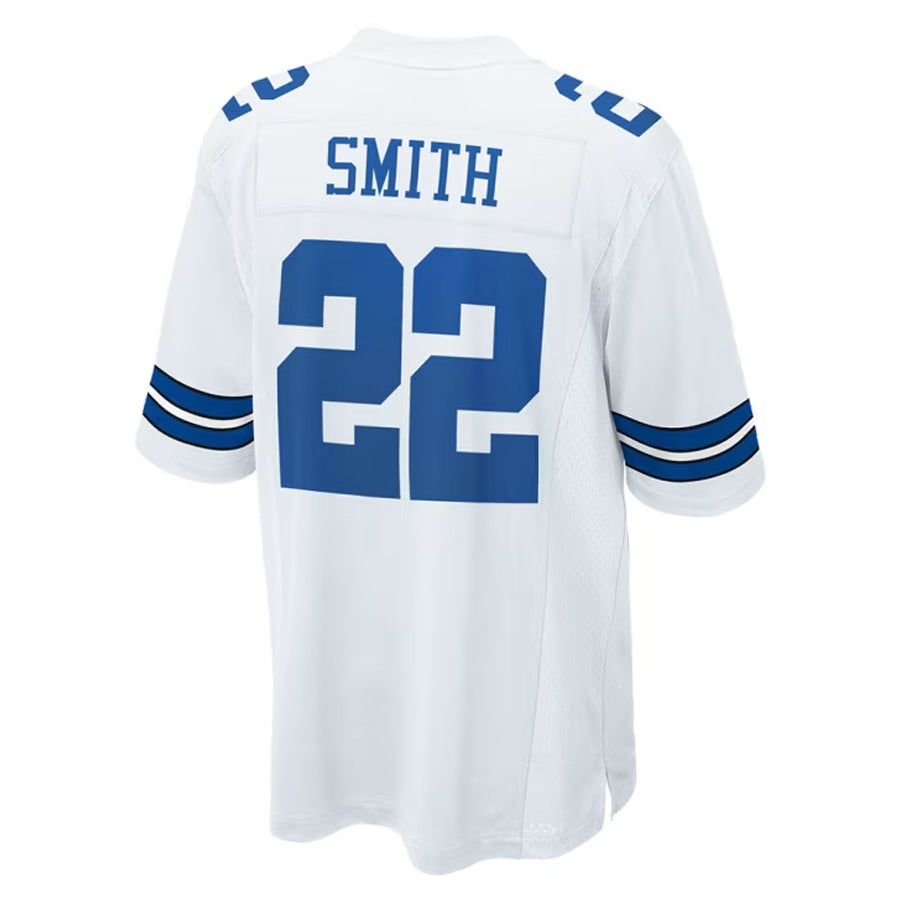 Johmsee D.Cowboys #22 Emmitt Smith Player White Home Game Stitched Jerseys