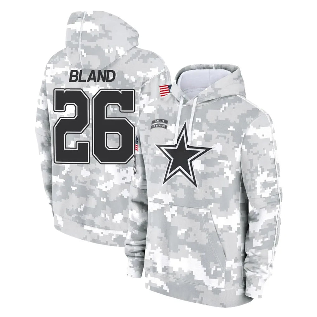 Johmsee D.Cowboys #26 DaRon Bland Player Arctic Camo Salute to Service Hoodies Limited Game Stitched Jerseys