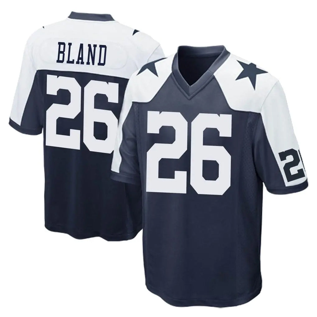Johmsee D.Cowboys #26 DaRon Bland Player Navy-White Alternate Home Game Stitched Jerseys
