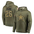 Johmsee D.Cowboys #26 DaRon Bland Player Olive Salute to Service Pullover Hoodies Home Game Stitched Jerseys