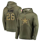 Johmsee D.Cowboys #26 DaRon Bland Player Olive Salute to Service Pullover Hoodies Home Game Stitched Jerseys