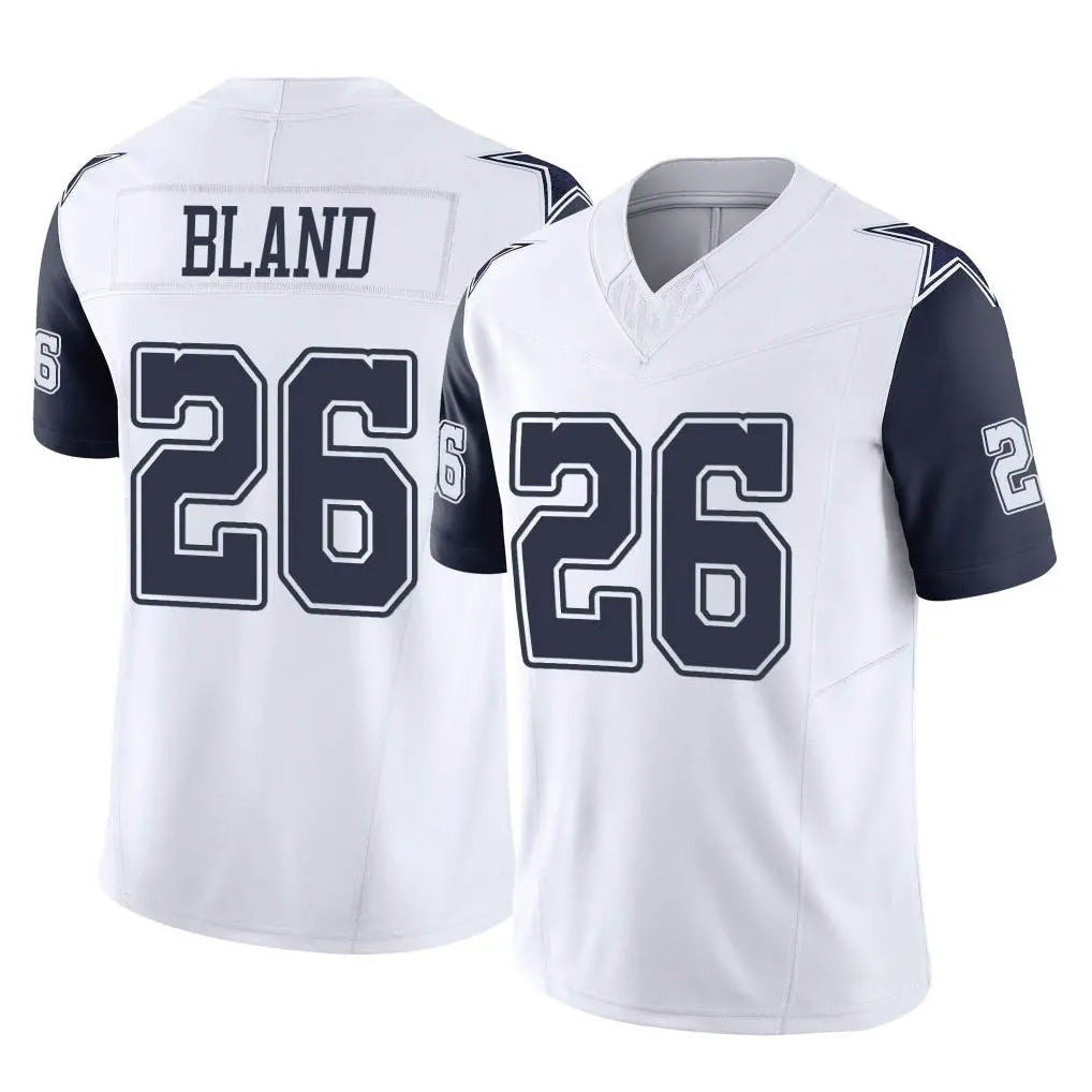 Johmsee D.Cowboys #26 DaRon Bland Player White-Navy Limited Vapor F.U.S.E. Home Game Stitched Jerseys