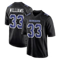 Johmsee D.Cowboys #33 Javonte Williams Player Carbon Black Fashion Home Game Stitched Jerseys