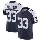 Johmsee D.Cowboys #33 Javonte Williams Player Navy-White Limited Alternate Vapor Untouchable Home Game Stitched Jerseys