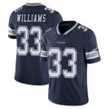 Johmsee D.Cowboys #33 Javonte Williams Player Navy Vapor Untouchable Limited Home Game Stitched Jerseys