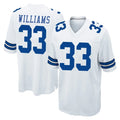 Johmsee D.Cowboys #33 Javonte Williams Player White Home Game Stitched Jerseys
