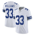 Johmsee D.Cowboys #33 Javonte Williams Player White Vapor Untouchable Limited Home Game Stitched Jerseys