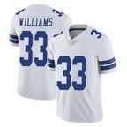 Johmsee D.Cowboys #33 Javonte Williams Player White Vapor Untouchable Limited Home Game Stitched Jerseys