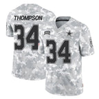 Johmsee D.Cowboys #34 Jalen Thompson Player Arctic Camo Salute to Service Limited Home Game Stitched Jerseys
