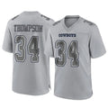 Johmsee D.Cowboys #34 Jalen Thompson Player Gray Atmosphere Fashion Home Game Stitched Jerseys