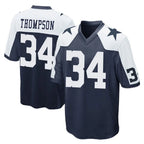 Johmsee D.Cowboys #34 Jalen Thompson Player Navy-White Alternate Home Game Stitched Jerseys