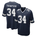 Johmsee D.Cowboys #34 Jalen Thompson Player Navy Home Game Stitched Jerseys