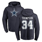 Johmsee D.Cowboys #34 Jalen Thompson Player Navy Pullover Hoodies Limited Stitched Jerseys