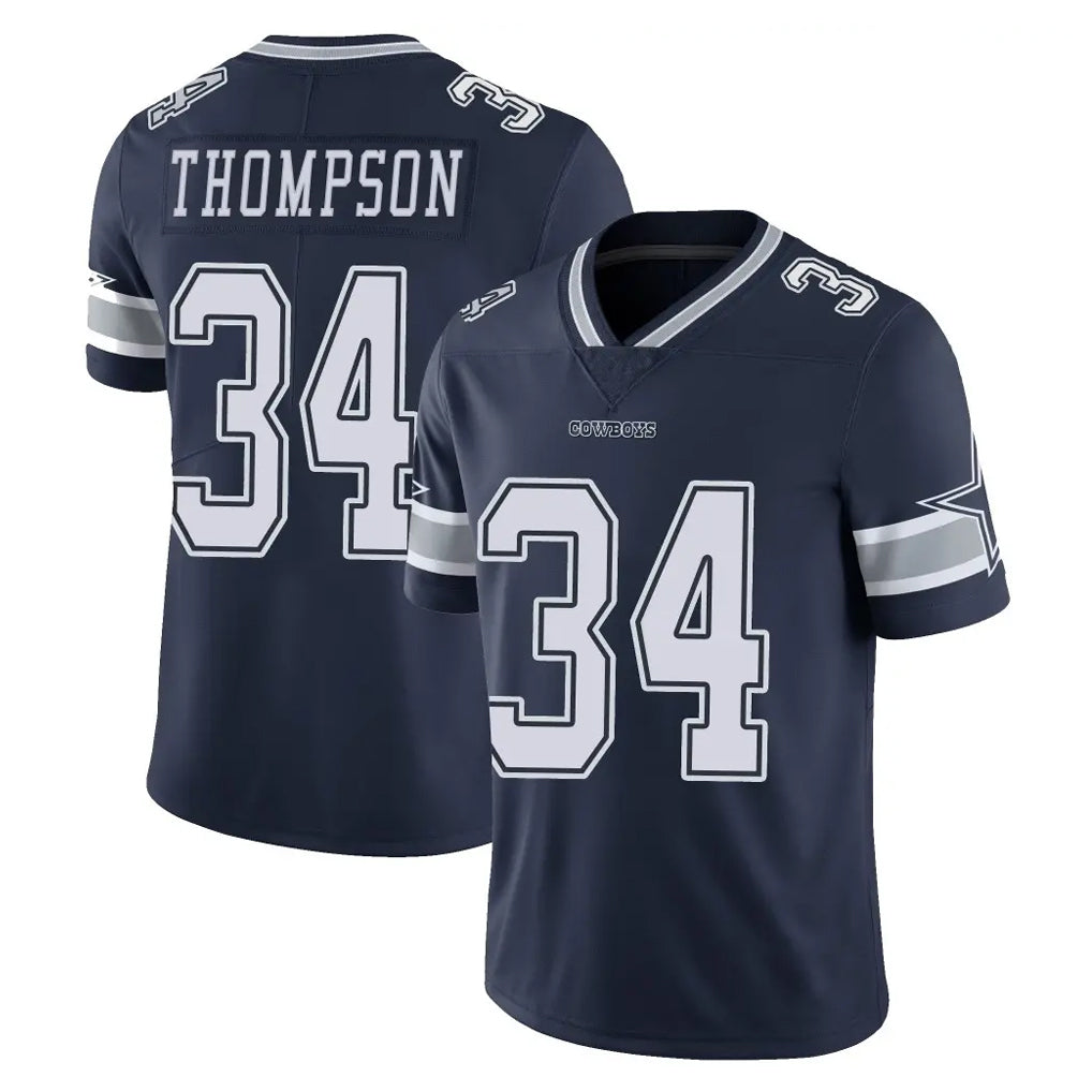 Johmsee D.Cowboys #34 Jalen Thompson Player Navy Vapor Untouchable Limited Home Game Stitched Jerseys
