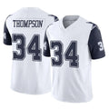 Johmsee D.Cowboys #34 Jalen Thompson Player White-Navy Limited Vapor F.U.S.E. Home Game Stitched Jerseys