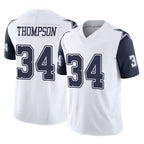 Johmsee D.Cowboys #34 Jalen Thompson Player White-Navy Limited Vapor F.U.S.E. Home Game Stitched Jerseys