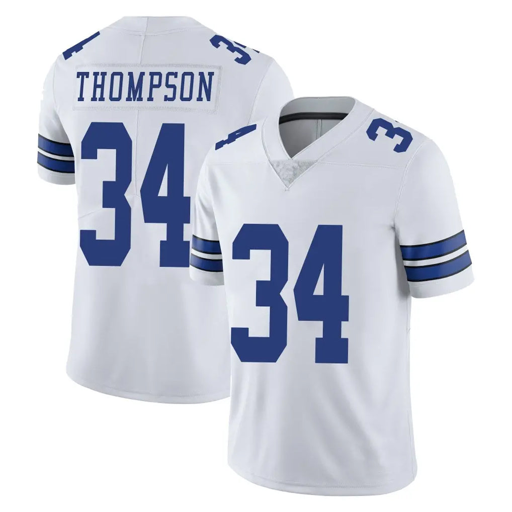 Johmsee D.Cowboys #34 Jalen Thompson Player White Vapor Untouchable Limited Home Game Stitched Jerseys