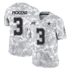 Johmsee D.Cowboys #3 George Pickens Player Arctic Camo Salute to Service Limited Home Game Stitched Jerseys