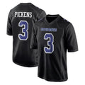 Johmsee D.Cowboys #3 George Pickens Player Carbon Black Fashion Home Game Stitched Jerseys