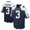 Johmsee D.Cowboys #3 George Pickens Player Navy-White Alternate Home Game Stitched Jerseys