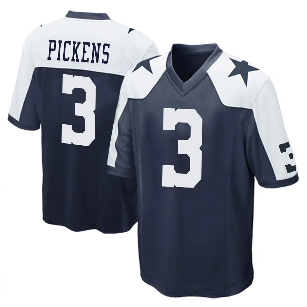Johmsee D.Cowboys #3 George Pickens Player Navy-White Alternate Home Game Stitched Jerseys