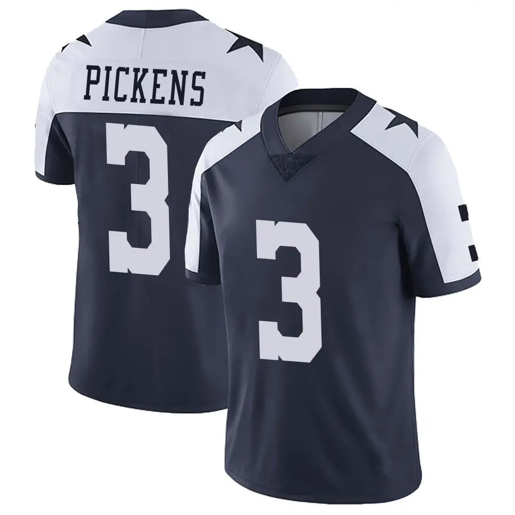 Johmsee D.Cowboys #3 George Pickens Player Navy-White Limited Alternate Vapor Untouchable Home Game Stitched Jerseys