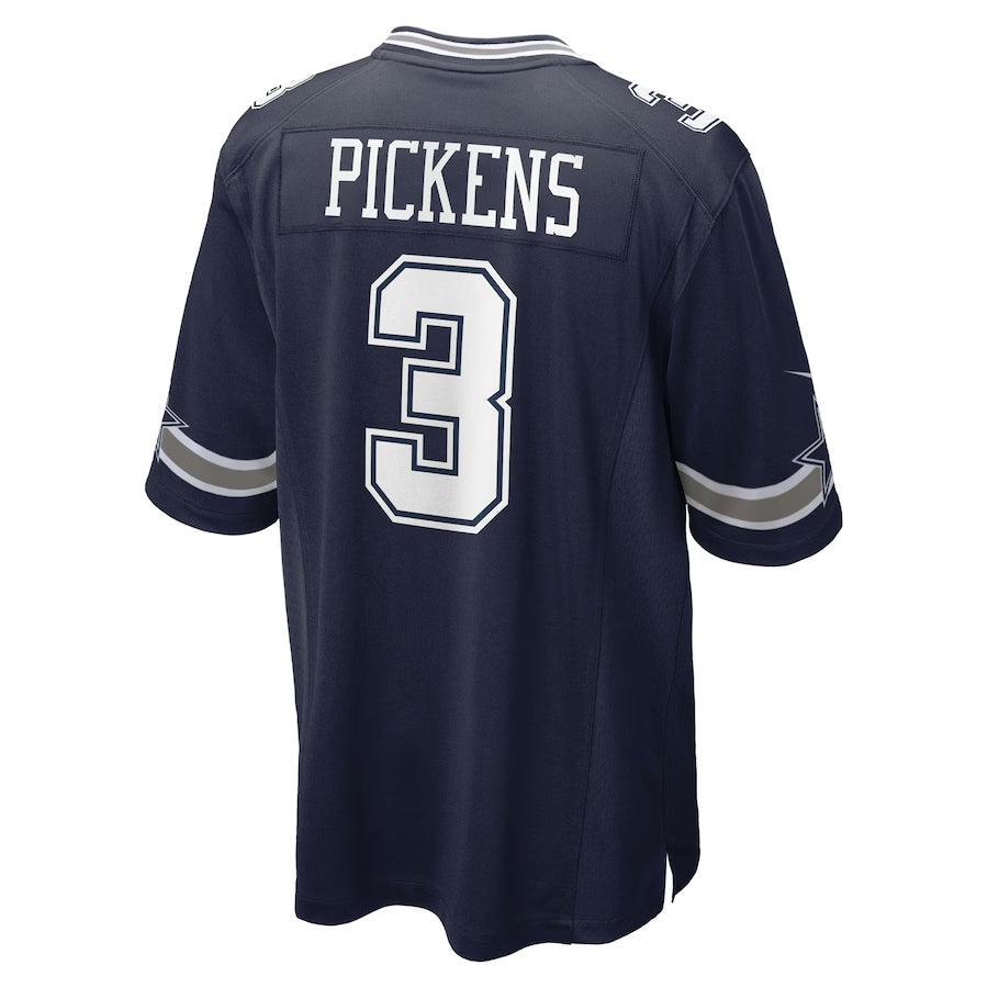 Johmsee D.Cowboys #3 George Pickens Player Navy Home Game Stitched Jerseys