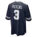 Johmsee D.Cowboys #3 George Pickens Player Navy Home Game Stitched Jerseys