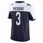 Johmsee D.Cowboys #3 George Pickens Player Navy Throwback Stitched Jerseys