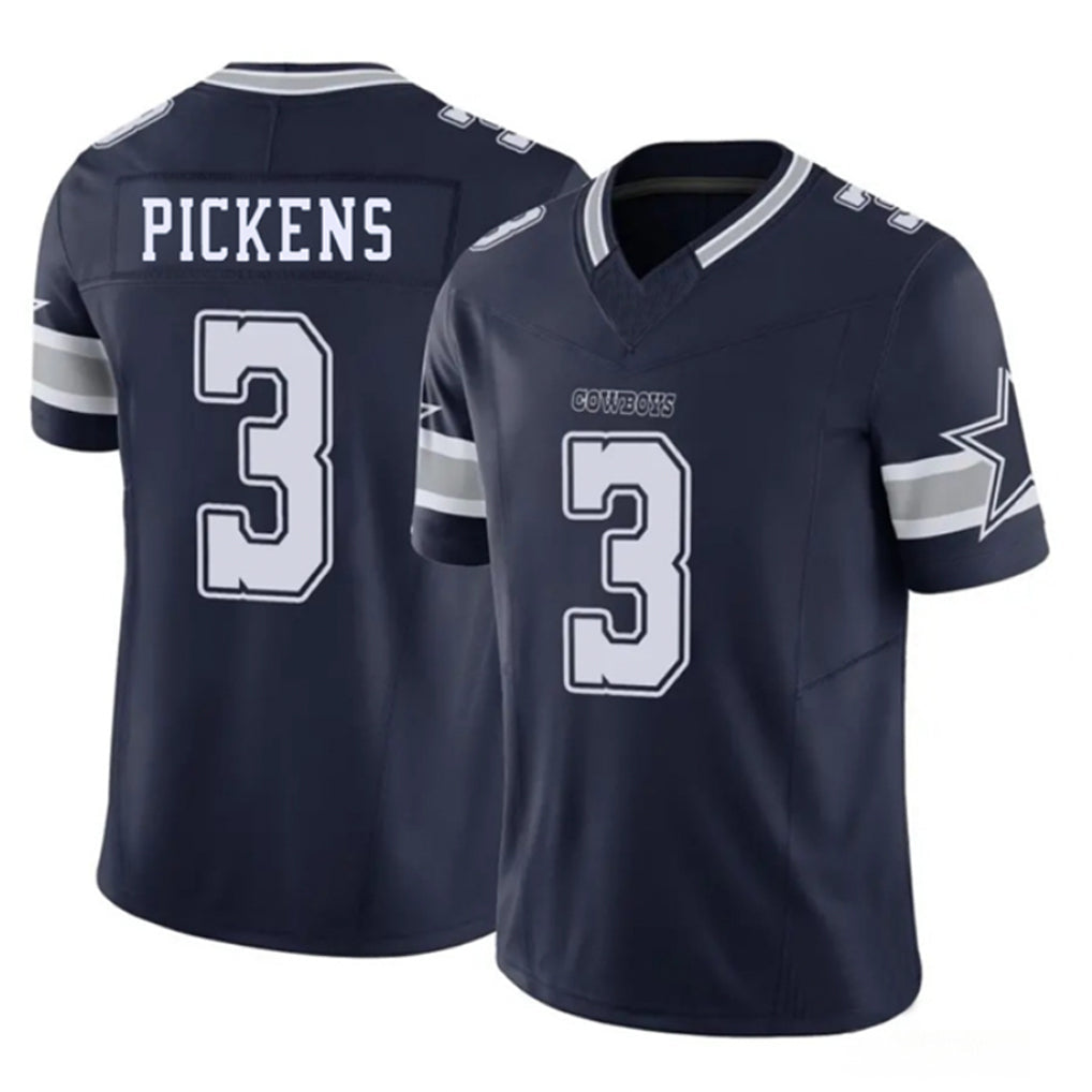 Johmsee D.Cowboys #3 George Pickens Player Navy Vapor F.U.S.E. Limited Stitched Jerseys